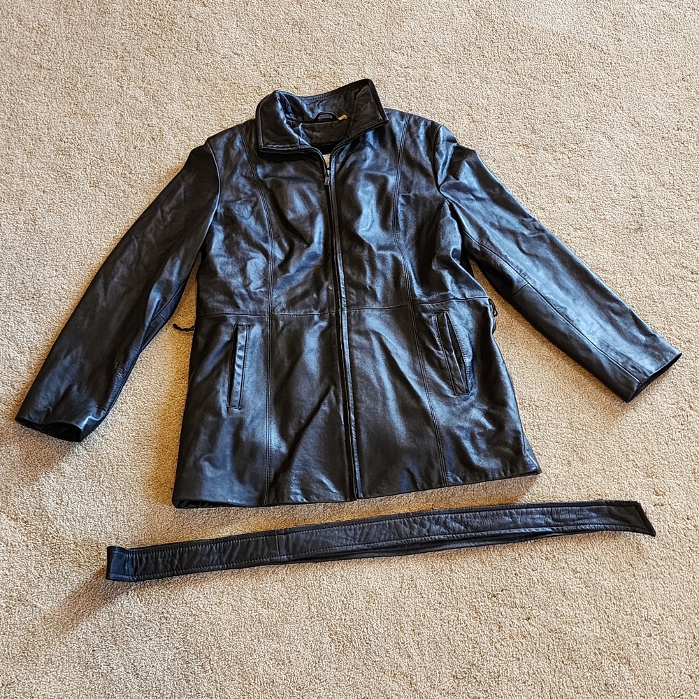 🤎🤎 Motivated to sell!! Pelle leather jacket brown large ladies